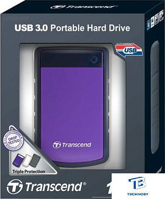 Внешний ж/д Transcend 1TB TS1TSJ25H3P
