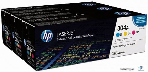 Картридж HP CF372AM 304A цветной 3 шт