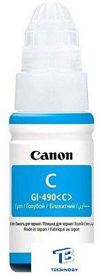 Картридж Canon 0664C001 GI-490 голубой