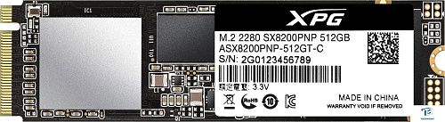 Накопитель SSD A-Data 512Gb ASX8200PNP-512GT-C