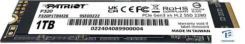 Накопитель SSD Patriot 1TB P320P1TBM28