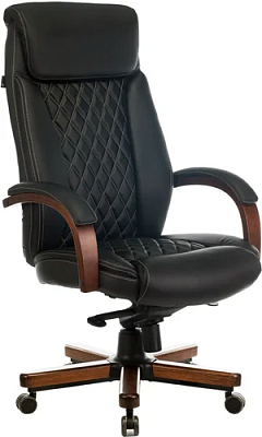 Кресло Бюрократ Т-9924 Walnut Черный